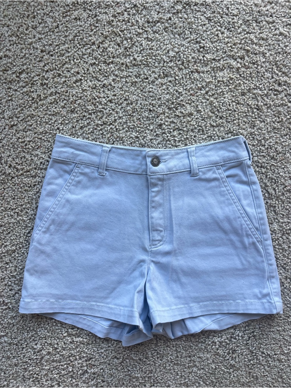 Hollister High-Rise Cotton Chino Shorts